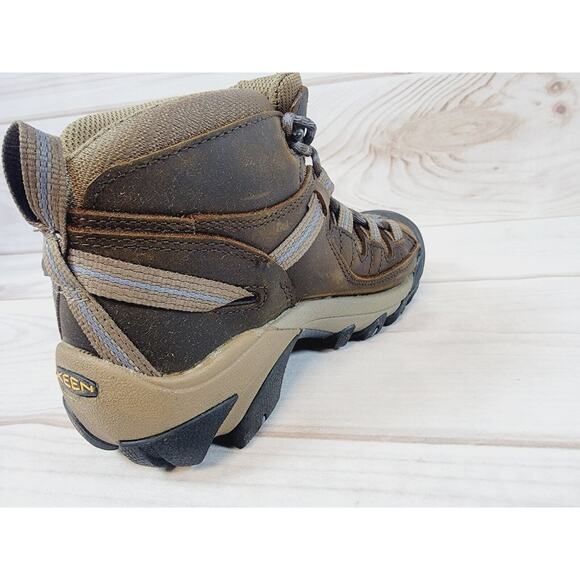 KEEN Targhee II Mid Waterproof Hiking Boots Slate Black/Flint Stone Sz 5.5 - Picture 10 of 13